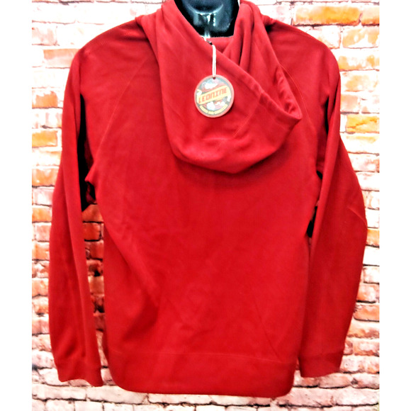 Leonine Softshell Jacket Men's XL Red Chest Pocket Hooded Pockets Full Zipper - Picture 5 of 7